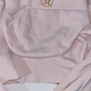 lululemon athletica Pink Jacket with Gold Logo
